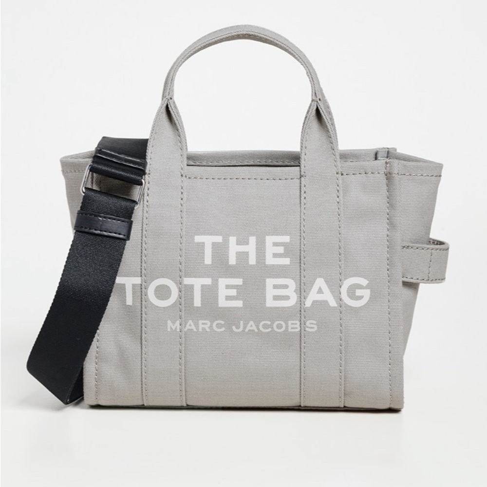Marc Jacobs - The Small Travel Tote - Grey Canvas Small Tote - Marc Jacobs Tote
